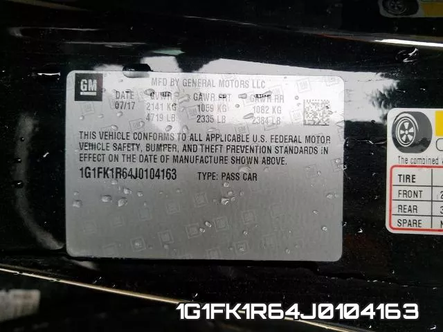 1G1FK1R64J0104163 фото 2