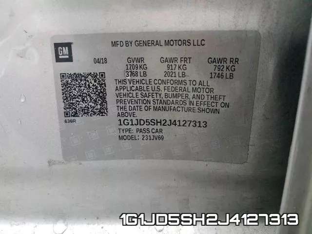 1G1JD5SH2J4127313 фото 2