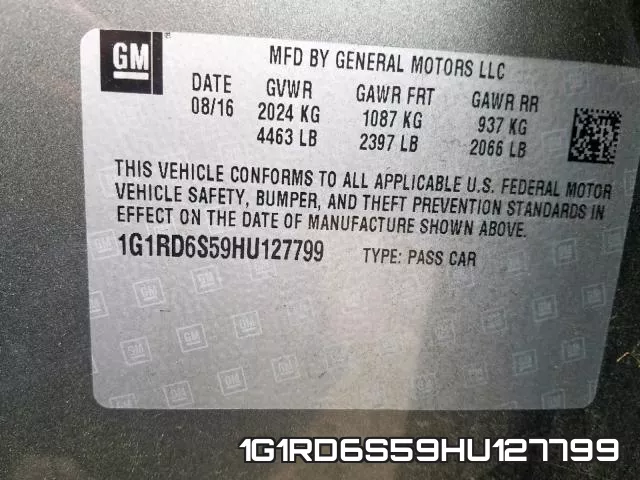 1G1RD6S59HU127799 фото 2