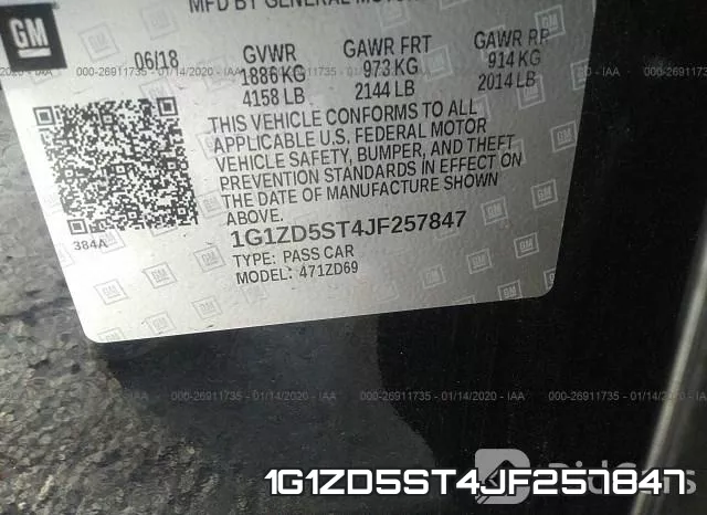 1G1ZD5ST4JF257847 фото 7