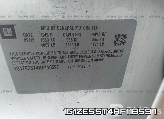 1G1ZE5ST4HF118597 фото 10