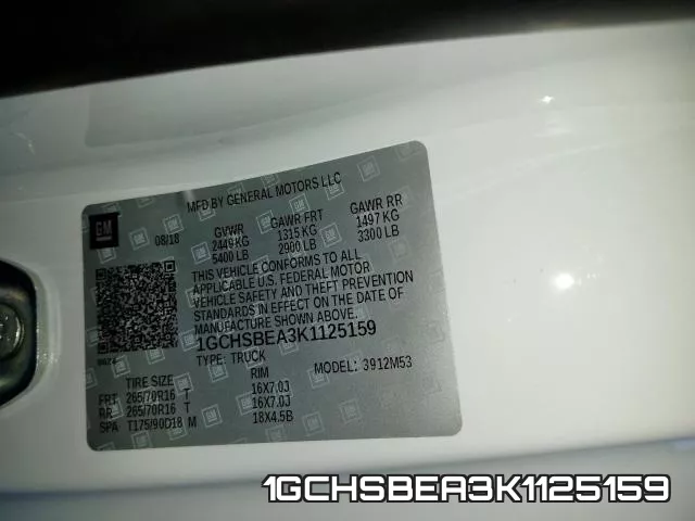 1GCHSBEA3K1125159 фото 2