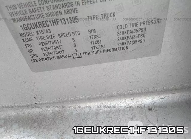 1GCUKREC1HF131305 фото 10