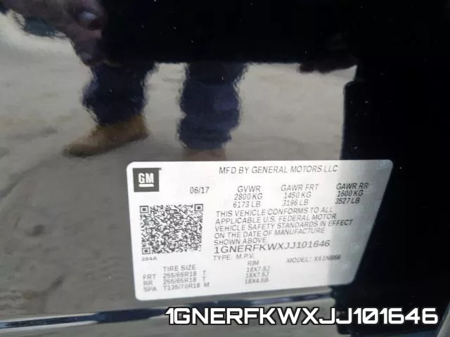 1GNERFKWXJJ101646 фото 2