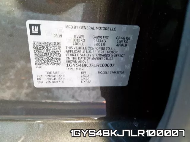1GYS4BKJ7LR100007 фото 2