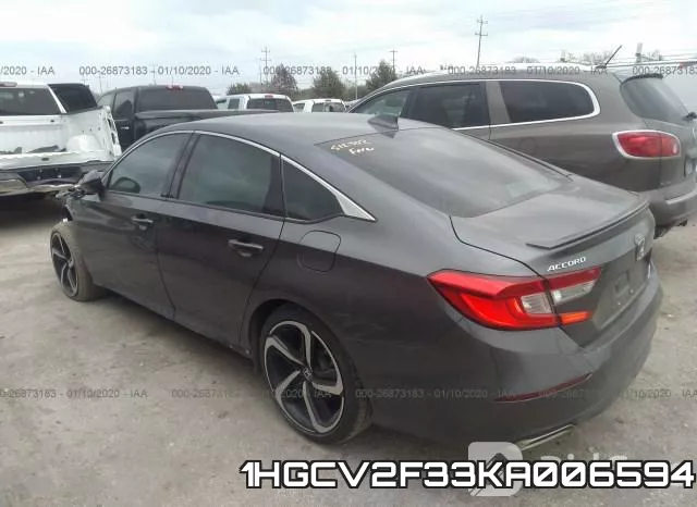 1HGCV2F33KA006594 фото 4