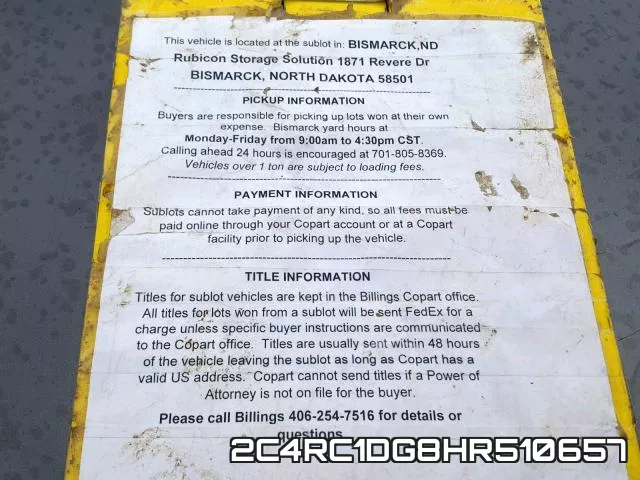 2C4RC1DG8HR510657 фото 7