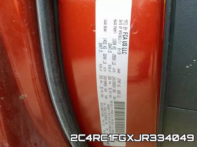 2C4RC1FGXJR334049 фото 2