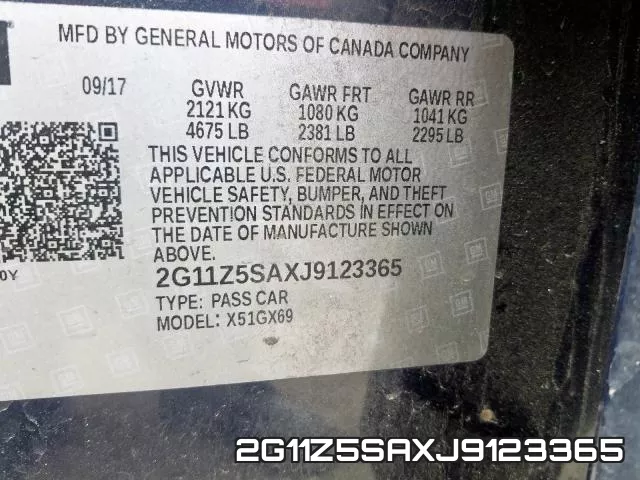 2G11Z5SAXJ9123365 фото 2