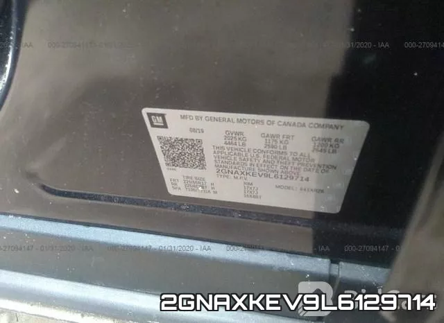 2GNAXKEV9L6129714 фото 10