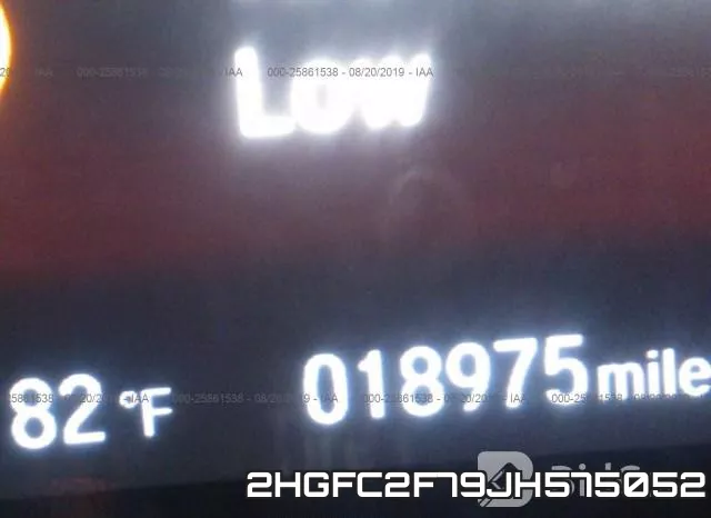 2HGFC2F79JH575052 фото 8
