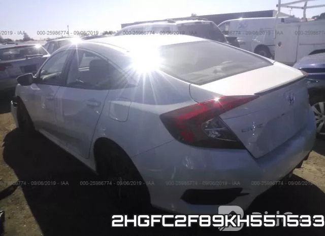 2HGFC2F89KH557533 фото 4