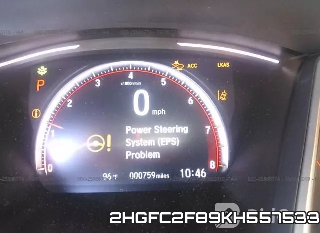 2HGFC2F89KH557533 фото 7