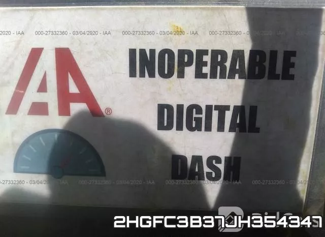 2HGFC3B37JH354347 фото 8