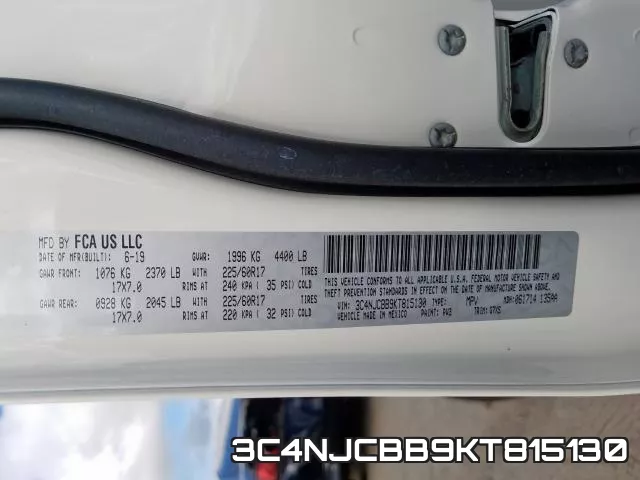 3C4NJCBB9KT815130 фото 2