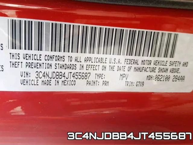 3C4NJDBB4JT455687 фото 2