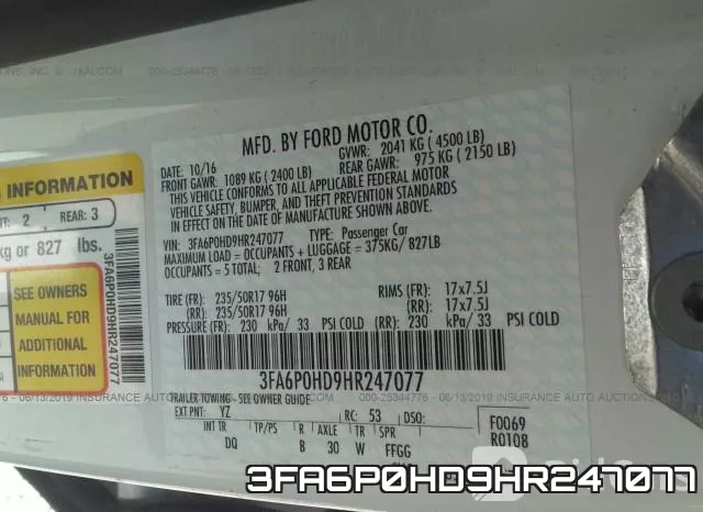 3FA6P0HD9HR247077 фото 10