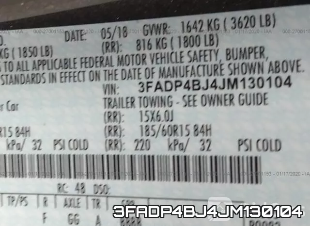 3FADP4BJ4JM130104 фото 10