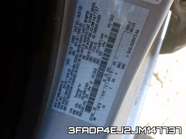 3FADP4EJ2JM147737 фото 2