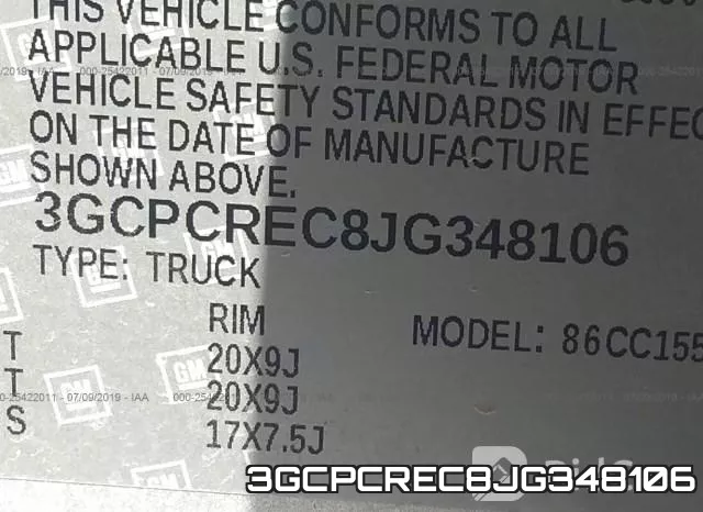 3GCPCREC8JG348106 фото 10