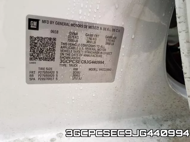 3GCPCSEC9JG440994 фото 2