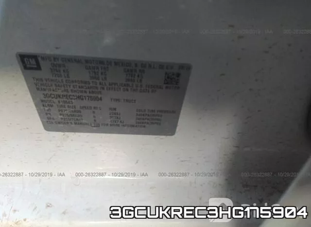 3GCUKREC3HG175904 фото 10