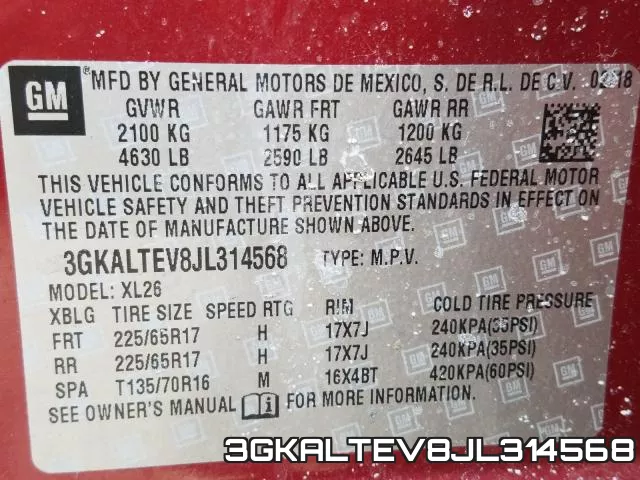 3GKALTEV8JL314568 фото 2