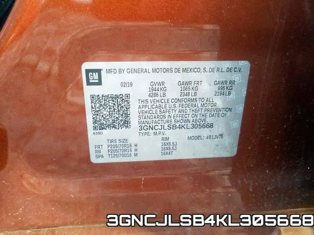 3GNCJLSB4KL305668 фото 2