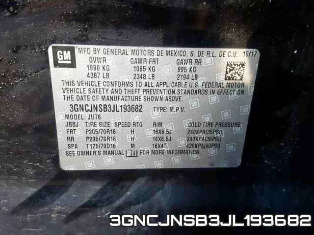 3GNCJNSB3JL193682 фото 2
