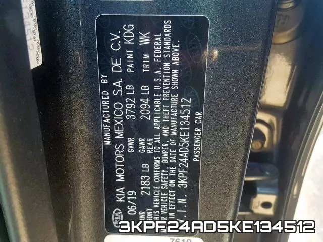 3KPF24AD5KE134512 фото 2
