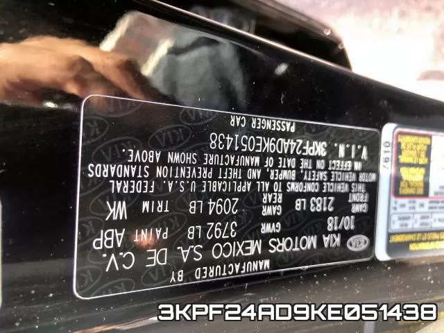 3KPF24AD9KE051438 фото 2