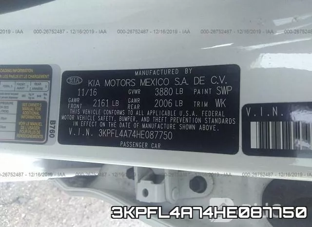 3KPFL4A74HE087750 фото 6