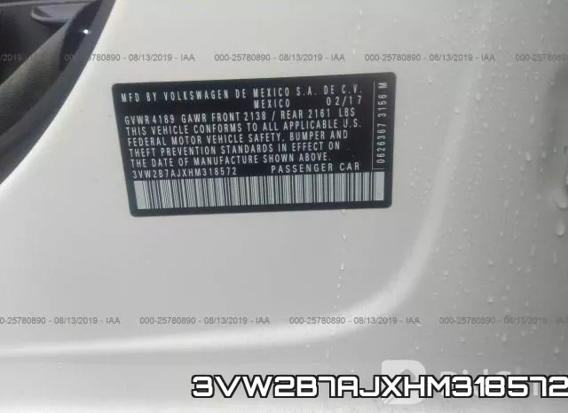 3VW2B7AJXHM318572 фото 4