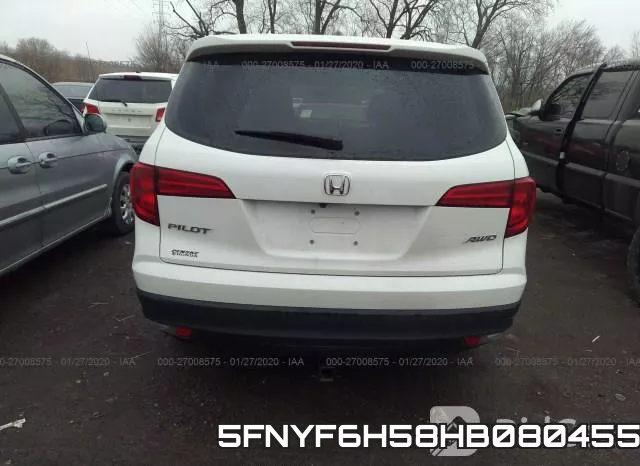 5FNYF6H58HB080455 фото 4