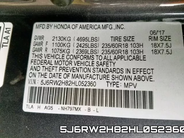 5J6RW2H82HL052360 фото 2