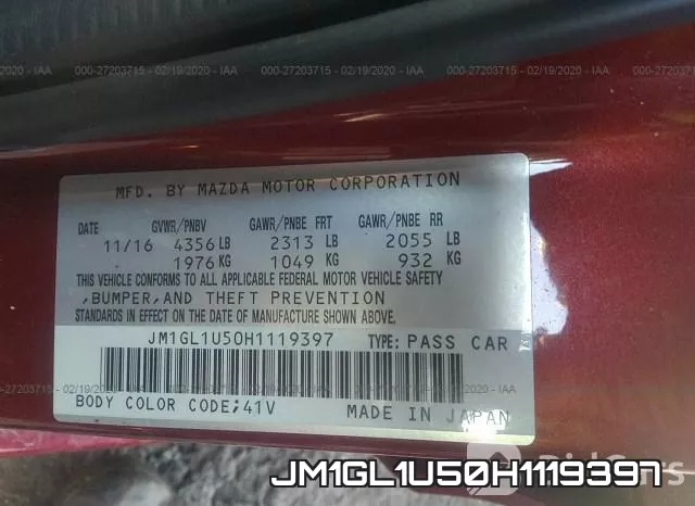 JM1GL1U50H1119397 фото 7