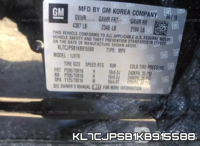 KL7CJPSB1KB915588 фото 10