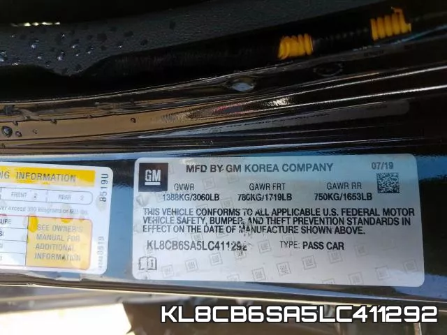 KL8CB6SA5LC411292 фото 2
