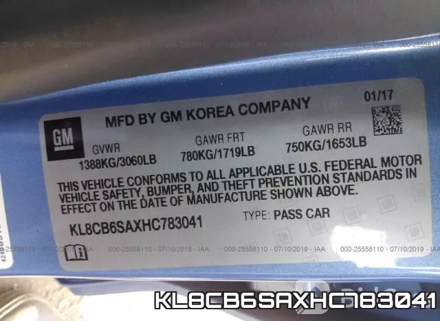 KL8CB6SAXHC783041 фото 10