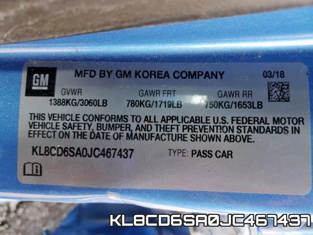 KL8CD6SA0JC467437 фото 2