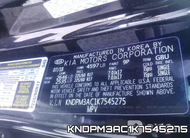 KNDPM3AC1K7545275 фото 4