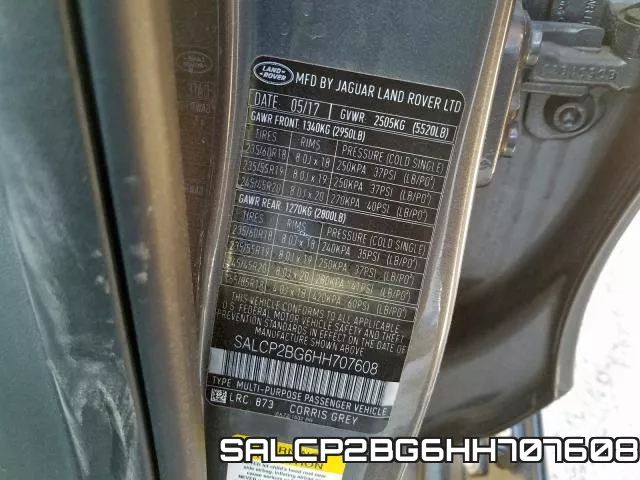 SALCP2BG6HH707608 фото 2