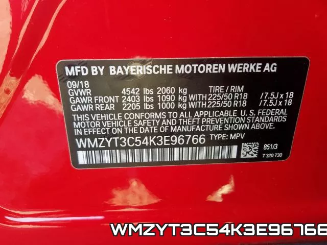 WMZYT3C54K3E96766 фото 2