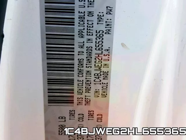 1C4BJWEG2HL655365 фото 2