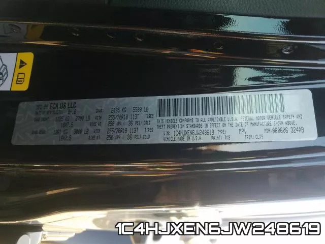 1C4HJXEN6JW248619 фото 2