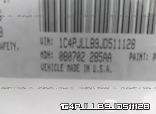 1C4PJLLB9JD511128 фото 10