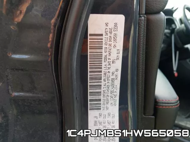 1C4PJMBS1HW565058 фото 2