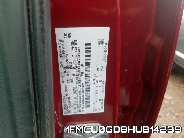 1FMCU0GD8HUB14239 фото 2