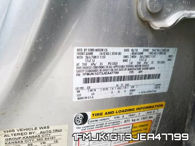1FMJK1GT3JEA47799 фото 2