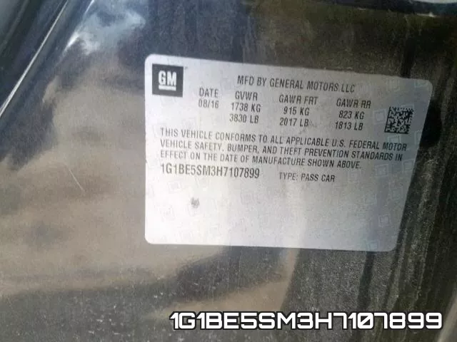 1G1BE5SM3H7107899 фото 2
